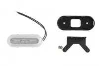 Lumini clarificare stanga dreapta, alb, LED, inaltime 49mm; latime 124mm; adancime 20mm, in relief, lungime cablu 220mm, cu cuier, 12 24V (tip: neon)