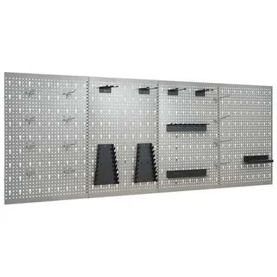 Gossi panouri pentru scule de perete, 4 buc., 40 x 58 cm, otel