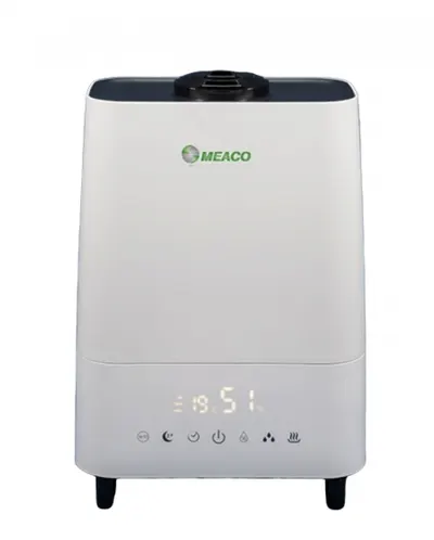 Resigilat! Umidificator si purificator MeacoMIST DELUXE 2020, Filtru HEPA si Carbune, Lampa UV-C, Ionizare, Difuzor aroma, Timer