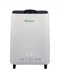 Resigilat! Umidificator si purificator MeacoMIST DELUXE 2020, Filtru HEPA si Carbune, Lampa UV-C, Ionizare, Difuzor aroma, Timer