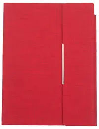 Agenda din piele cu capac magnetic Trend A5 - Rosu