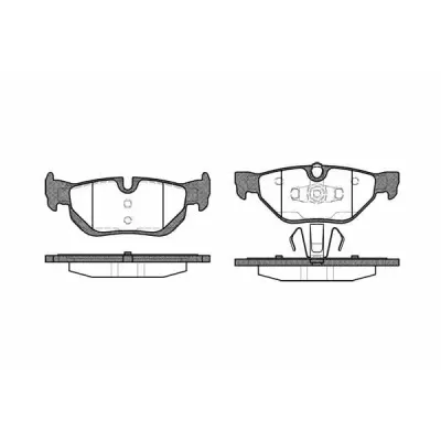 Set placute frana, frana disc REMSA 1145.00