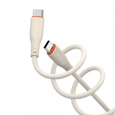Cablu Date si Incarcare USB-C - USB-C Blueo Ape Legend, 100W, 1.5m, Portocaliu