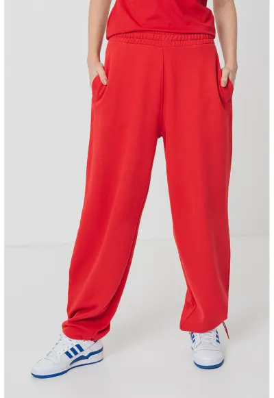 Pantaloni de trening lejeri de bumbac - Rosu vermillion