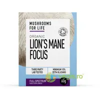 Pulbere de Lions Mane Focus 1000mg Full Spectrum Ecologica/Bio 60g