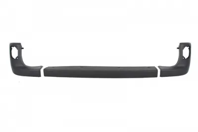 Ornament bandou bara spate (set, plastic, negru, certificate TUV) potrivit MERCEDES CITAN W415; RENAULT KANGOO II 02.08-12.20