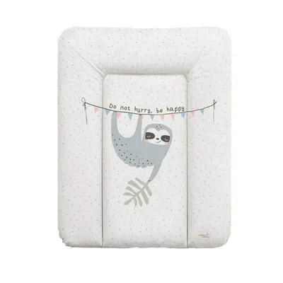 Saltea de infasat, Ceba Baby moale lenesul Candy Andy, Fara ftalati, 70 x 50 cm, Alb/Gri