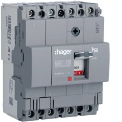 Disjunctor general x160 4P 18kA 80A