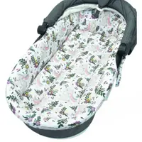 Set insertie textila pentru landoucosulet copii Kerstin Bunny Pink , salteluta asortata 80x38 cm, realizate din bumbac 100