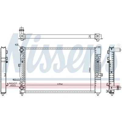 Radiator, racire motor NISSENS 60491