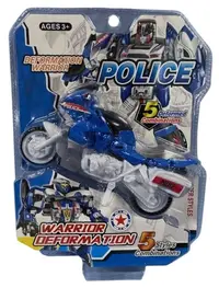 Robot transformabil 5 în 1 Raya Toys - Motocicletă de poliție