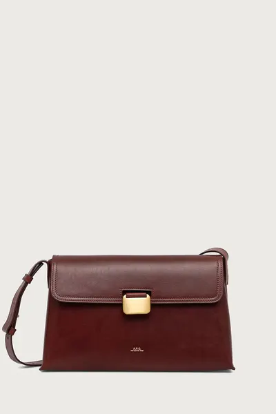 A.P.C. geantă poștaș pentru femei din piele sac simone