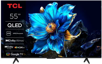 Televizor smart TCL - 55P79K, 55'', QLED, 4K, HDR10+, Bionic Color, AiPQ engine, Dolby Vision-Atmos 2x10W, negru