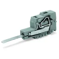 Testing plug module with contact stud; for 280, 736, 737, 738, 780 Series; Pin spacing 5 mm / 0.197 in; 2,50 mm²; gray