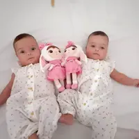 Papusa personalizata de plus Iepuras cu fundita (mini)