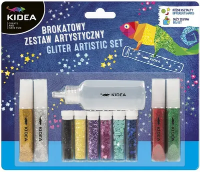 Set brocarte si paiete Kidea - Cu lipici