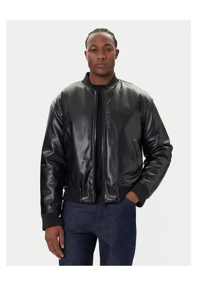 Geaca bomber barbati negru