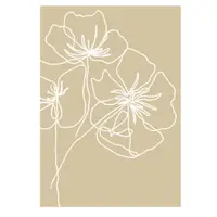 Poster 29x41 cm White Poppy – Veronika Boulová