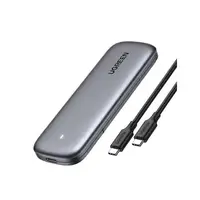 RACK extern Ugreen, #CM400" pt SSD M.2 NGFF SATA compatibile cu form factor 2280, 2260, 2242 si 2230, cablu inclus de 50 cm USB Type-C la USB Type-C, 5Gbps, aluminiu, gri 10903