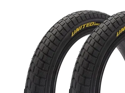 Set anvelope BMX KHE UNITED 16 inch x 2,125 inch negru