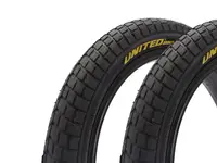 Set anvelope BMX KHE UNITED 16 inch x 2,125 inch negru