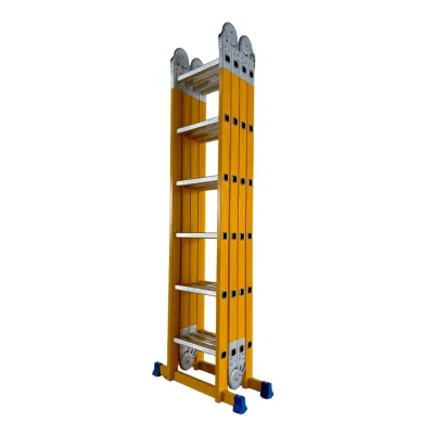 Scara multifunctionala din fibra de sticla MESTERINO TOOLS MTJL-406B, 4x6 trepte, 6.96 metri, greutate maxima suportata 150 kg