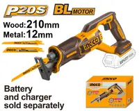 Fierastrau Sabie 20V CRSLI2108 – Motor Brushless, 0-2800 rpm, Taiere Lemn 210mm / Metal 12mm, Viteza Variabila, Fara Acumulator