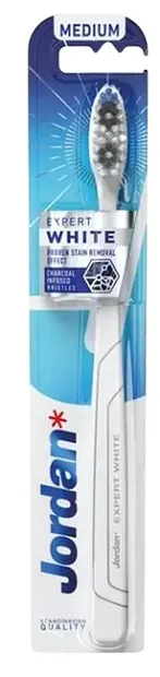 Jordan Expert White Periuță de dinți pentru albire, Medium, sortiment