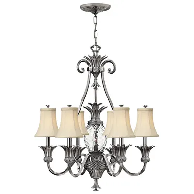 Corp de iluminat suspendat, lustra Plantation 7 Light Chandelier – Polished Antique Nickel