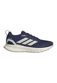 Pantofi Runfalcon 5 cu finisaj rezistent la apa - pentru alergare - Alb optic/Bleumarin