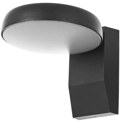 LED Aplică Elbulgaria - Aven, 2863/1w bk, 12W, IP44, 4000K, negru