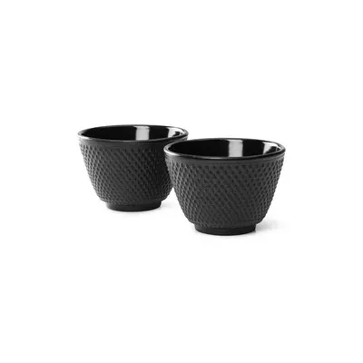 Set 2 căni din fontă Bredemeijer Jang, ⌀ 7,8 cm, negru