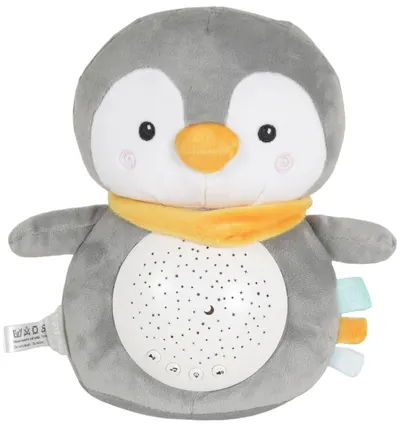 Lampă de noapte și reflector Moni Toys - Snuggly, Penguin