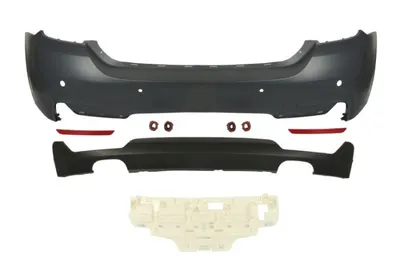 Bara Spate, M-PAKIET, complet, cu gauri pentru senzorii de parcare, grund potrivit BMW 4 GRAN COUPE F36 02.14-02.17