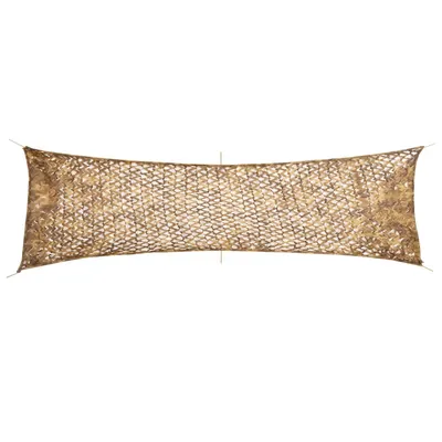 vidaXL Plasă de camuflaj cu geantă de depozitare, nisipiu, 519x142 cm