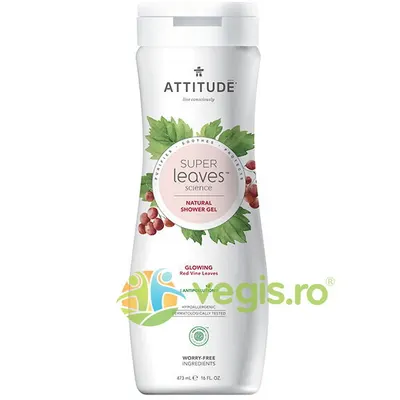 Gel de Dus pentru Stralucirea Pielii cu Frunze de Vita de Vie Super Leaves 473ml