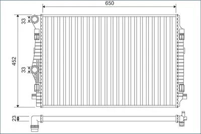 Radiator Racire Motor Potrivit Audi A3, Q2, Q3, Tt; Cupra Formentor, Leon, Leon Sportstourer; Seat Ateca, Leon, Leon Sc, Leon Sportstourer, Leon St, Leon St Kombi, Tarraco; Skoda Karoq 1.0-Electric 04