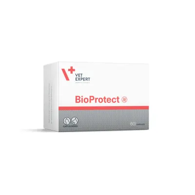 VET EXPERT Bioprotect, supliment sistem digestiv câini, comprimate VET EXPERT Bioprotect, XS-XL, supliment sistem digestiv câini și pisici, cutie, 60 comprimate