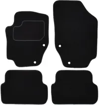 Covor podea MAMMOOTH Velours, set, culoare neagra, potrivit PEUGEOT 307 03.03-04.09, Cabriolet Coupe