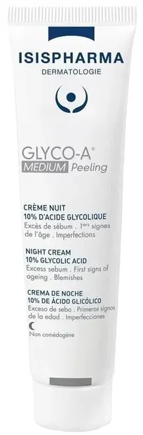 Isis Pharma Cremă de noapte cu 10% acid glicolic Glyco-A, 30 ml