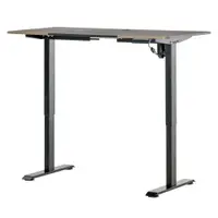 Vinsetto Birou Electric Reglabil pe 4 Înălțimi, Cadrul Negru cu Blat Teak, 140x70 cm, pentru Birou Acasă | Aosom Romania