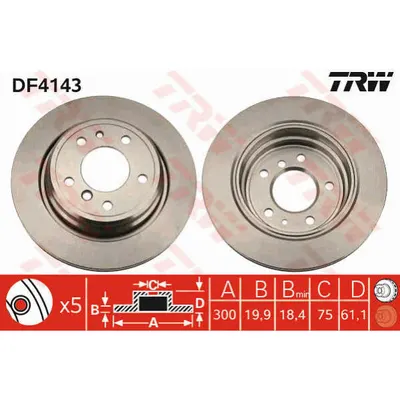 Disc frana TRW DF4143