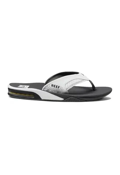 Papuci flip-flop cu talpa plata Fanning - Gri/Alb arctic