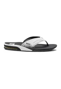 Papuci flip-flop cu talpa plata Fanning - Gri/Alb arctic