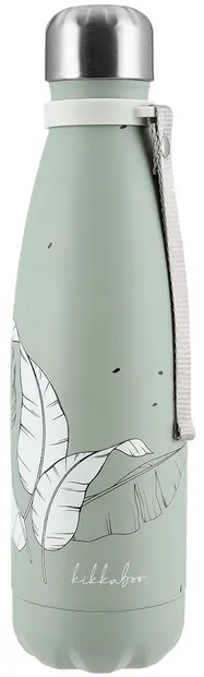 Sticlă termică KikkaBoo - Flora, 500 ml, Sage