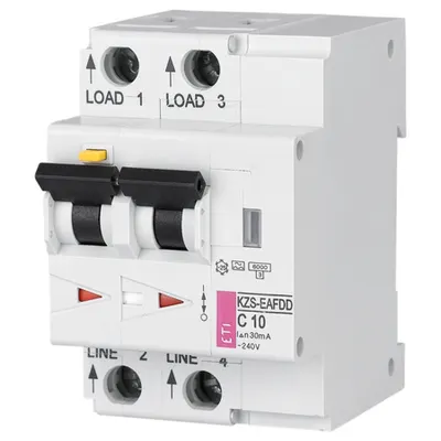 KZS AFDD 3M2p A B16 0.03 ETI – Protectie AFDD, MCB si RCCB integrata, 16A, 10kA