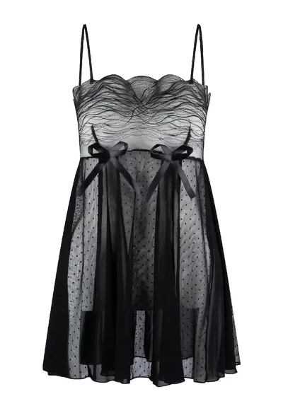 Neglijeu din lurex - Negru