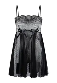 Neglijeu din lurex - Negru