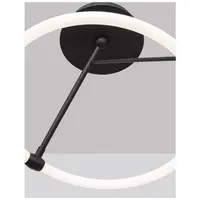 Lampa suspendata JANUS Nisipiu Negru Aluminiu & Acrylic LED 21W 230V 1900Lm 3000K IP20