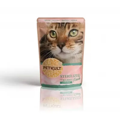 Hrana Umeda Pisici Petkult Sterilised, Iepure, 100 g